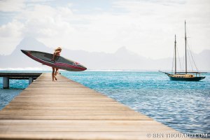 Annabel Anderson paddleboarding