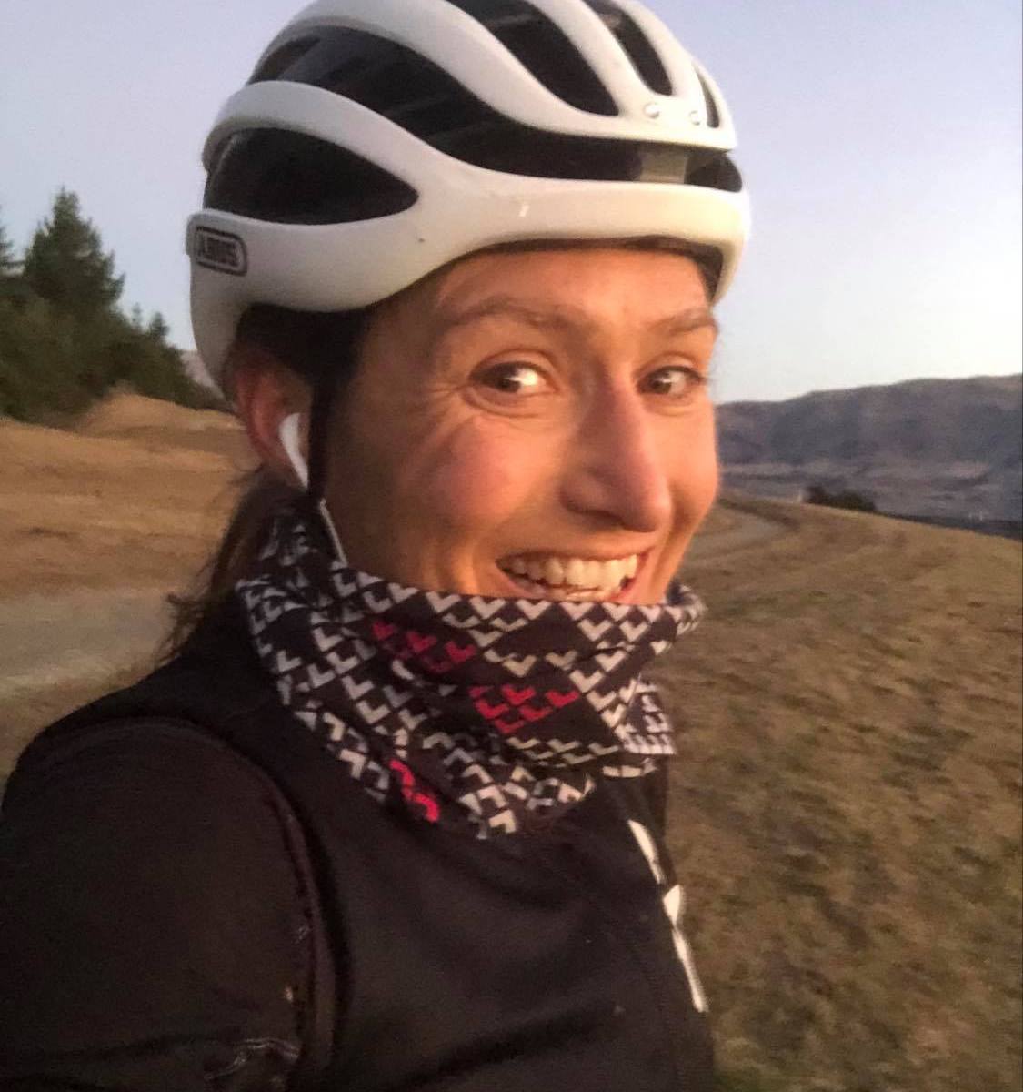 Annabel Anderson Winter cycling MTB